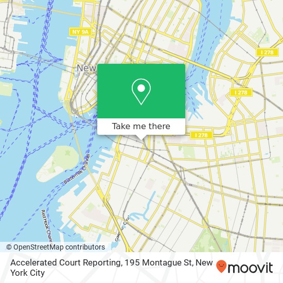 Mapa de Accelerated Court Reporting, 195 Montague St