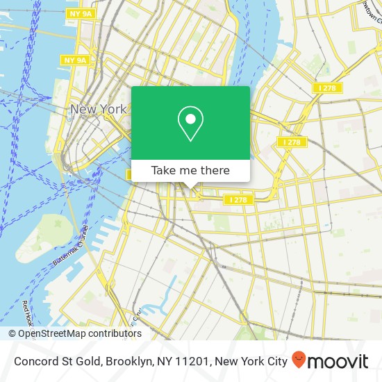 Concord St Gold, Brooklyn, NY 11201 map