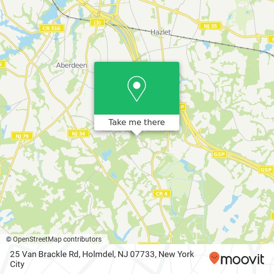 25 Van Brackle Rd, Holmdel, NJ 07733 map