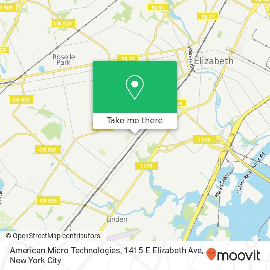 Mapa de American Micro Technologies, 1415 E Elizabeth Ave