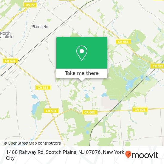 1488 Rahway Rd, Scotch Plains, NJ 07076 map