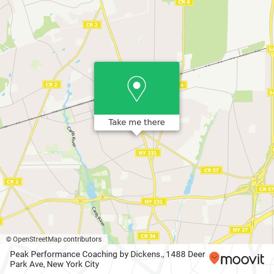 Peak Performance Coaching by Dickens., 1488 Deer Park Ave map