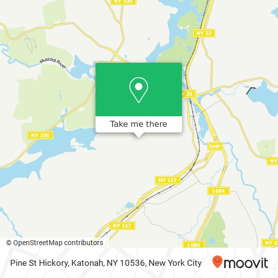Mapa de Pine St Hickory, Katonah, NY 10536