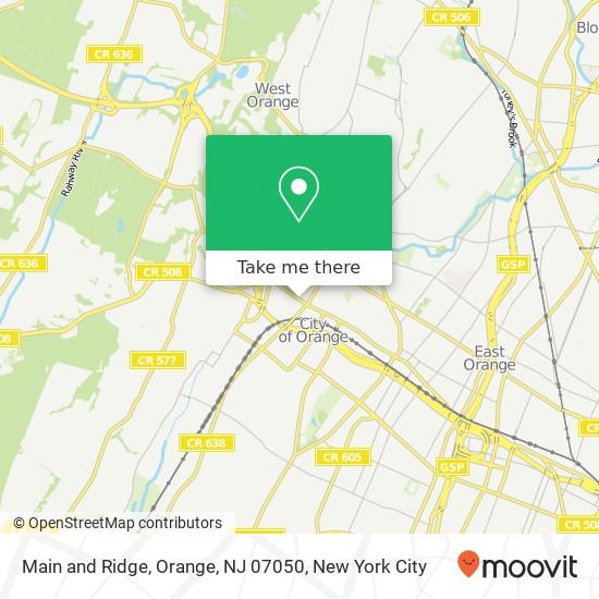 Mapa de Main and Ridge, Orange, NJ 07050