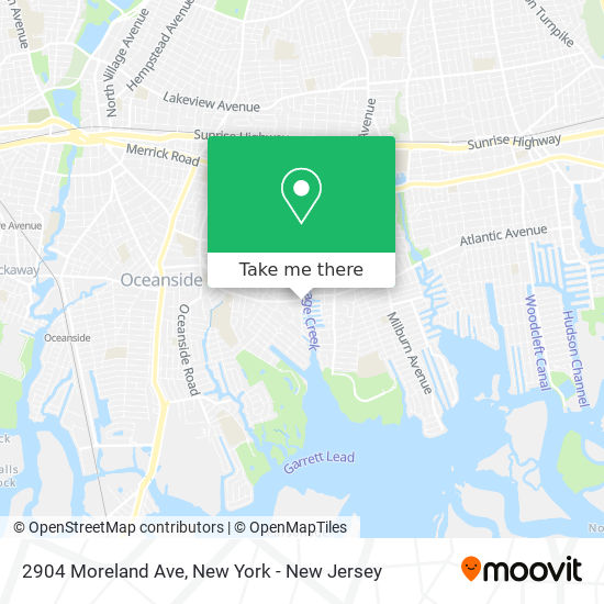 Mapa de 2904 Moreland Ave
