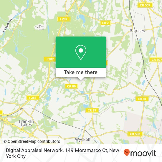 Digital Appraisal Network, 149 Moramarco Ct map