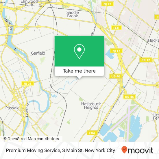 Mapa de Premium Moving Service, S Main St