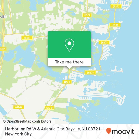 Harbor Inn Rd W & Atlantic City, Bayville, NJ 08721 map