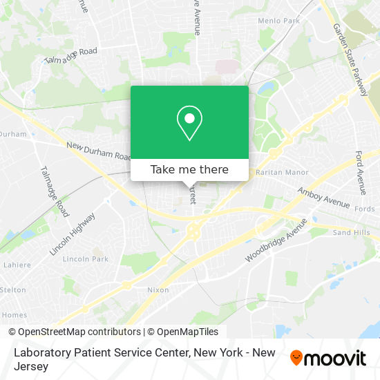 Mapa de Laboratory Patient Service Center