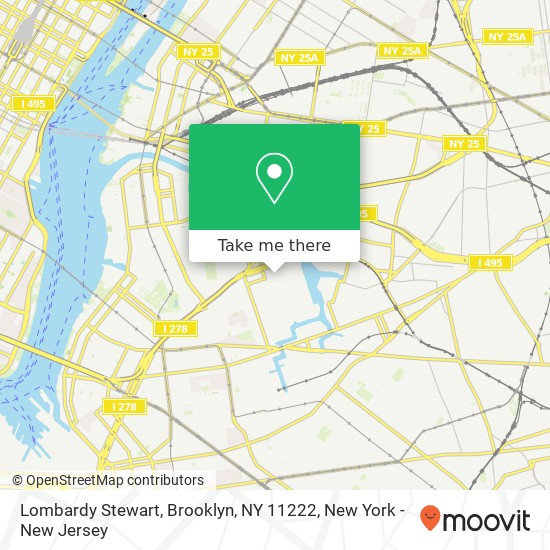 Mapa de Lombardy Stewart, Brooklyn, NY 11222