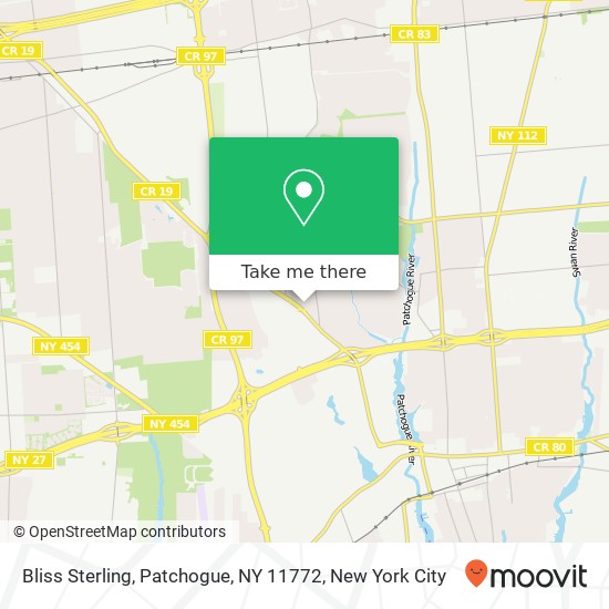 Mapa de Bliss Sterling, Patchogue, NY 11772