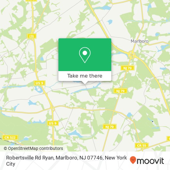 Mapa de Robertsville Rd Ryan, Marlboro, NJ 07746