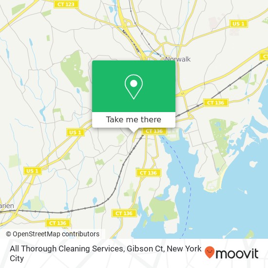 Mapa de All Thorough Cleaning Services, Gibson Ct