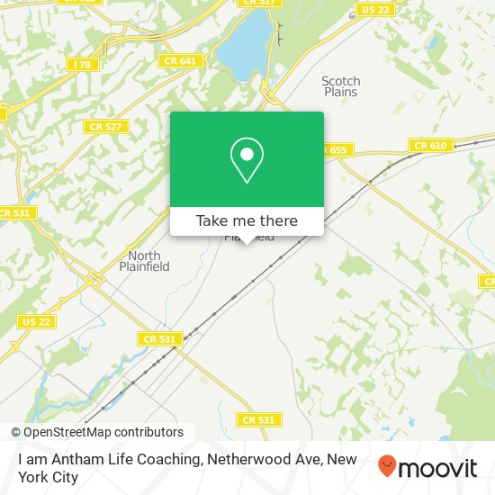 I am Antham Life Coaching, Netherwood Ave map