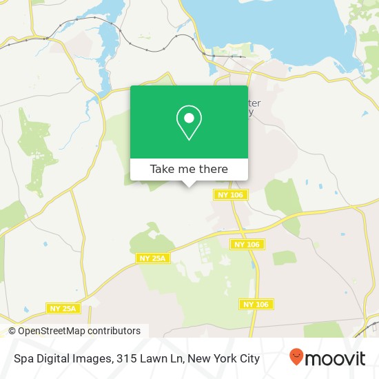Mapa de Spa Digital Images, 315 Lawn Ln
