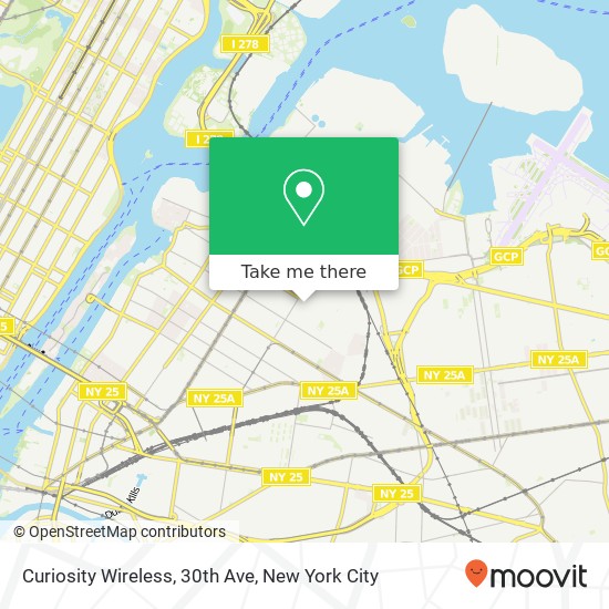 Curiosity Wireless, 30th Ave map