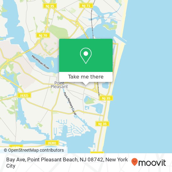 Bay Ave, Point Pleasant Beach, NJ 08742 map