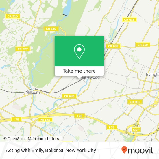 Mapa de Acting with Emily, Baker St