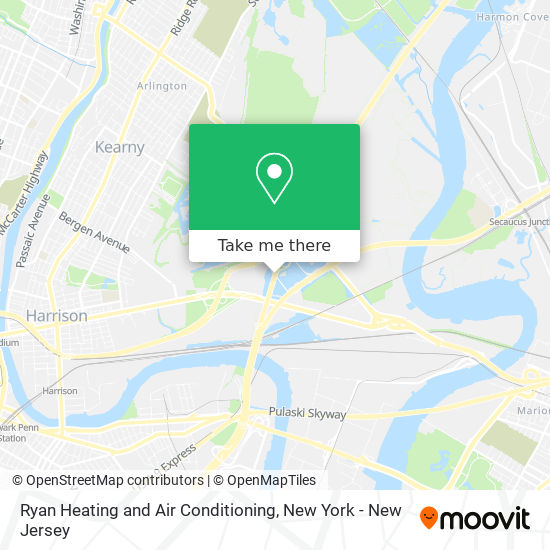 Ryan Heating and Air Conditioning map