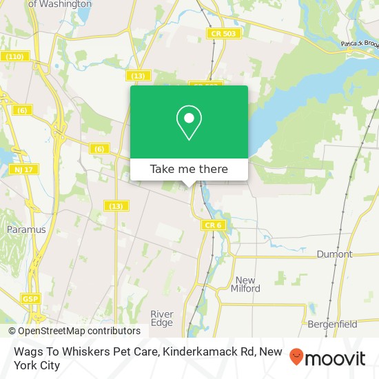 Wags To Whiskers Pet Care, Kinderkamack Rd map