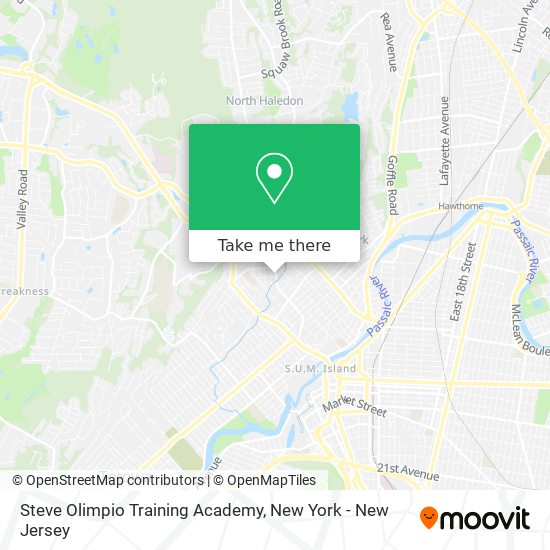 Steve Olimpio Training Academy map