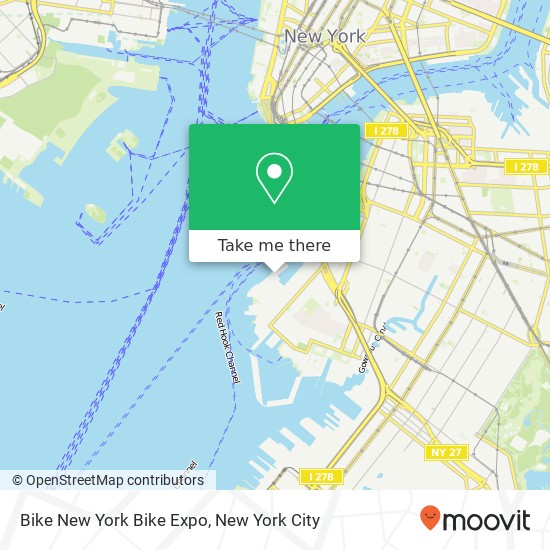 Mapa de Bike New York Bike Expo