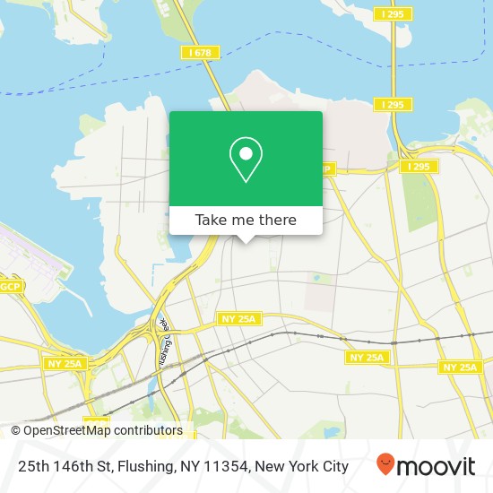 Mapa de 25th 146th St, Flushing, NY 11354