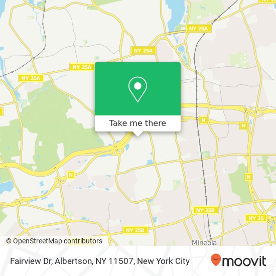 Mapa de Fairview Dr, Albertson, NY 11507