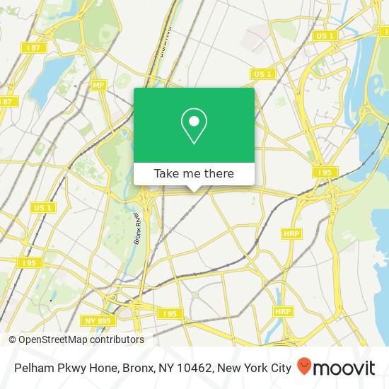 Mapa de Pelham Pkwy Hone, Bronx, NY 10462