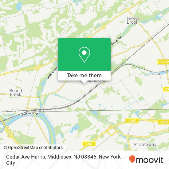 Cedar Ave Harris, Middlesex, NJ 08846 map