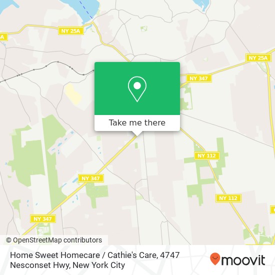 Mapa de Home Sweet Homecare / Cathie's Care, 4747 Nesconset Hwy