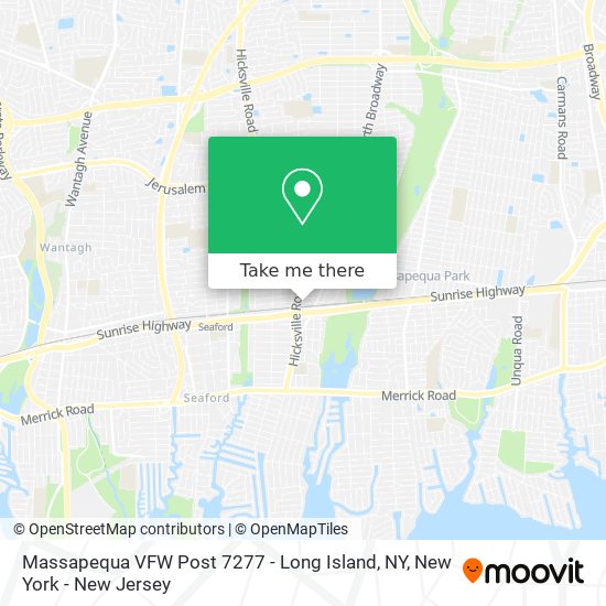 Massapequa VFW Post 7277 - Long Island, NY map