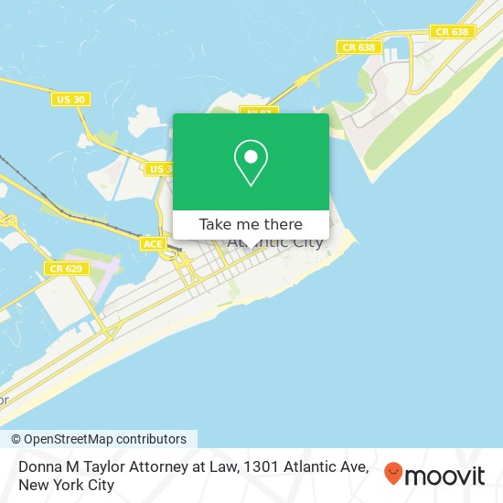 Donna M Taylor Attorney at Law, 1301 Atlantic Ave map