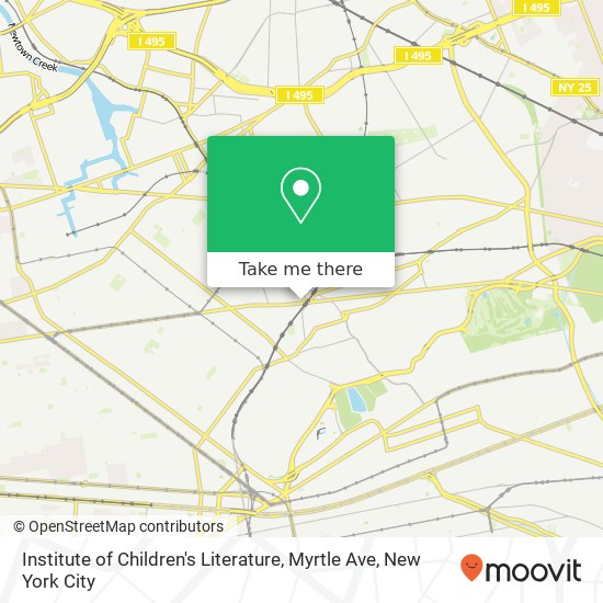Institute of Children's Literature, Myrtle Ave map