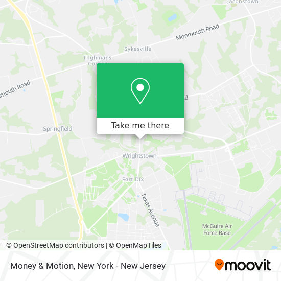 Mapa de Money & Motion