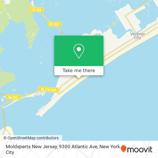 Mapa de Moldxperts New Jersey, 9300 Atlantic Ave