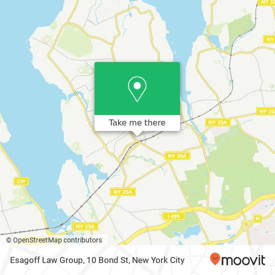 Esagoff Law Group, 10 Bond St map