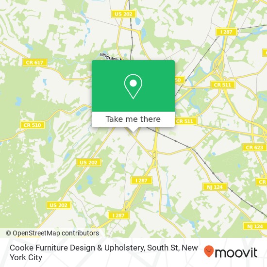 Mapa de Cooke Furniture Design & Upholstery, South St