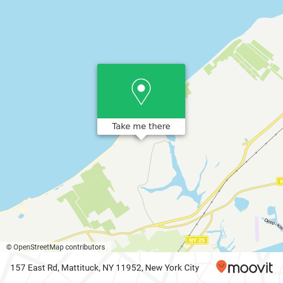 Mapa de 157 East Rd, Mattituck, NY 11952