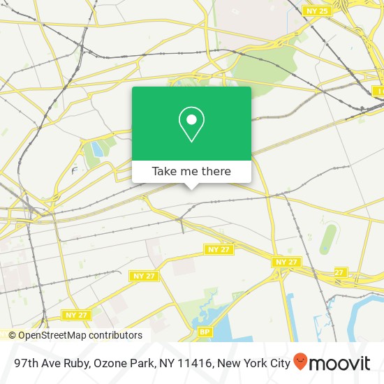 97th Ave Ruby, Ozone Park, NY 11416 map