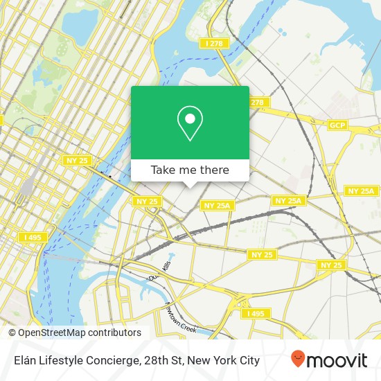 Elán Lifestyle Concierge, 28th St map