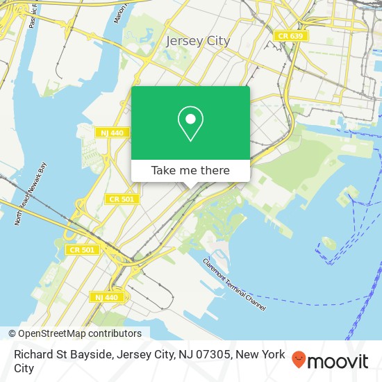 Richard St Bayside, Jersey City, NJ 07305 map