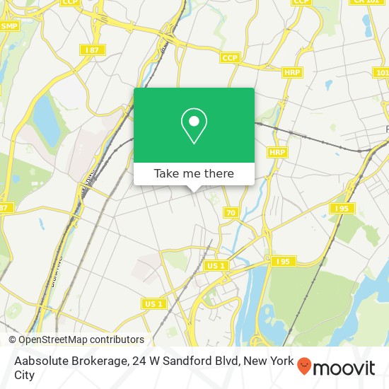 Aabsolute Brokerage, 24 W Sandford Blvd map