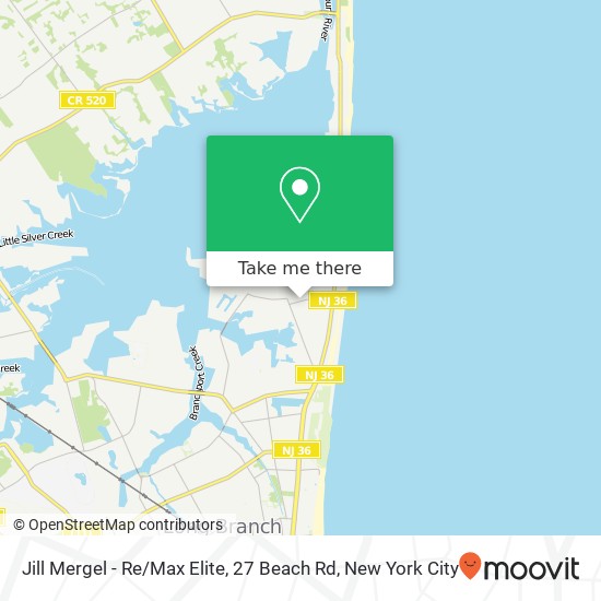 Mapa de Jill Mergel - Re / Max Elite, 27 Beach Rd