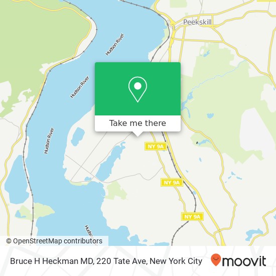 Mapa de Bruce H Heckman MD, 220 Tate Ave