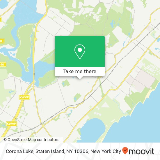 Mapa de Corona Luke, Staten Island, NY 10306