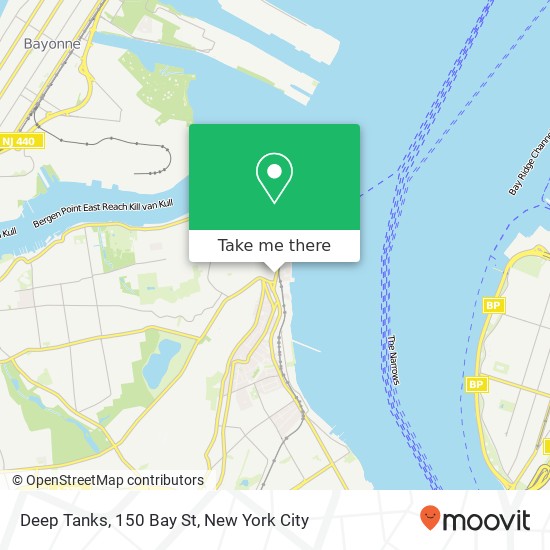 Deep Tanks, 150 Bay St map