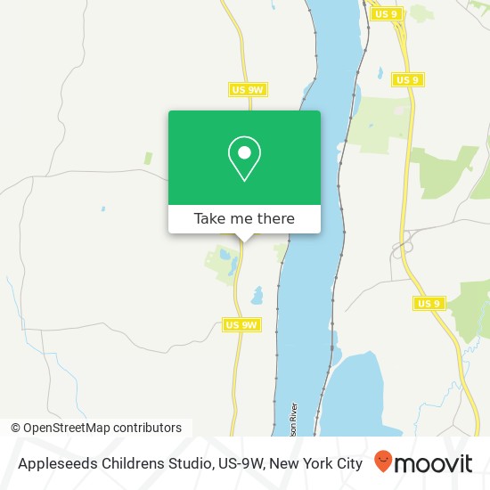 Mapa de Appleseeds Childrens Studio, US-9W