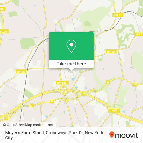 Meyer's Farm Stand, Crossways Park Dr map