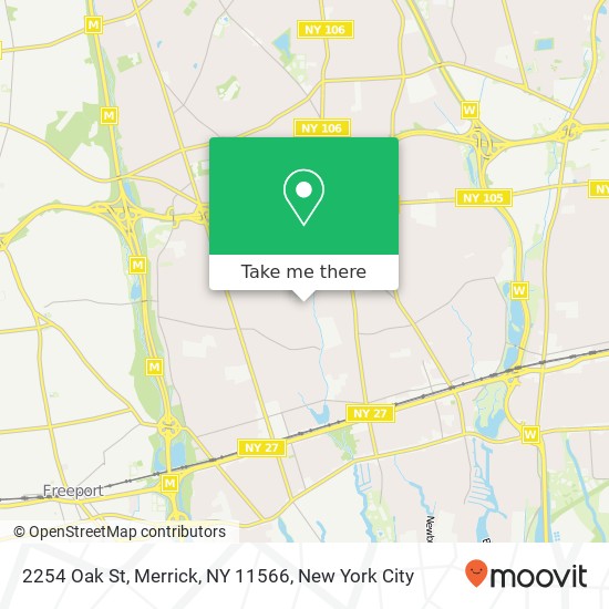 2254 Oak St, Merrick, NY 11566 map
